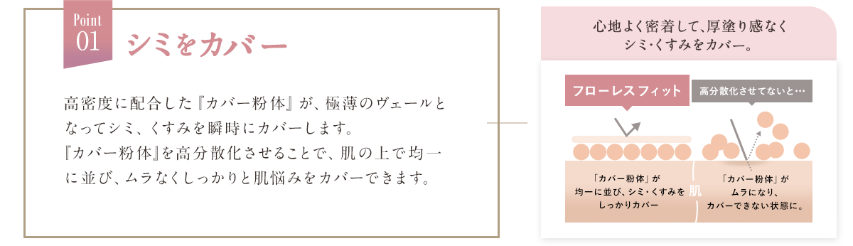 POINT01 シミをカバー